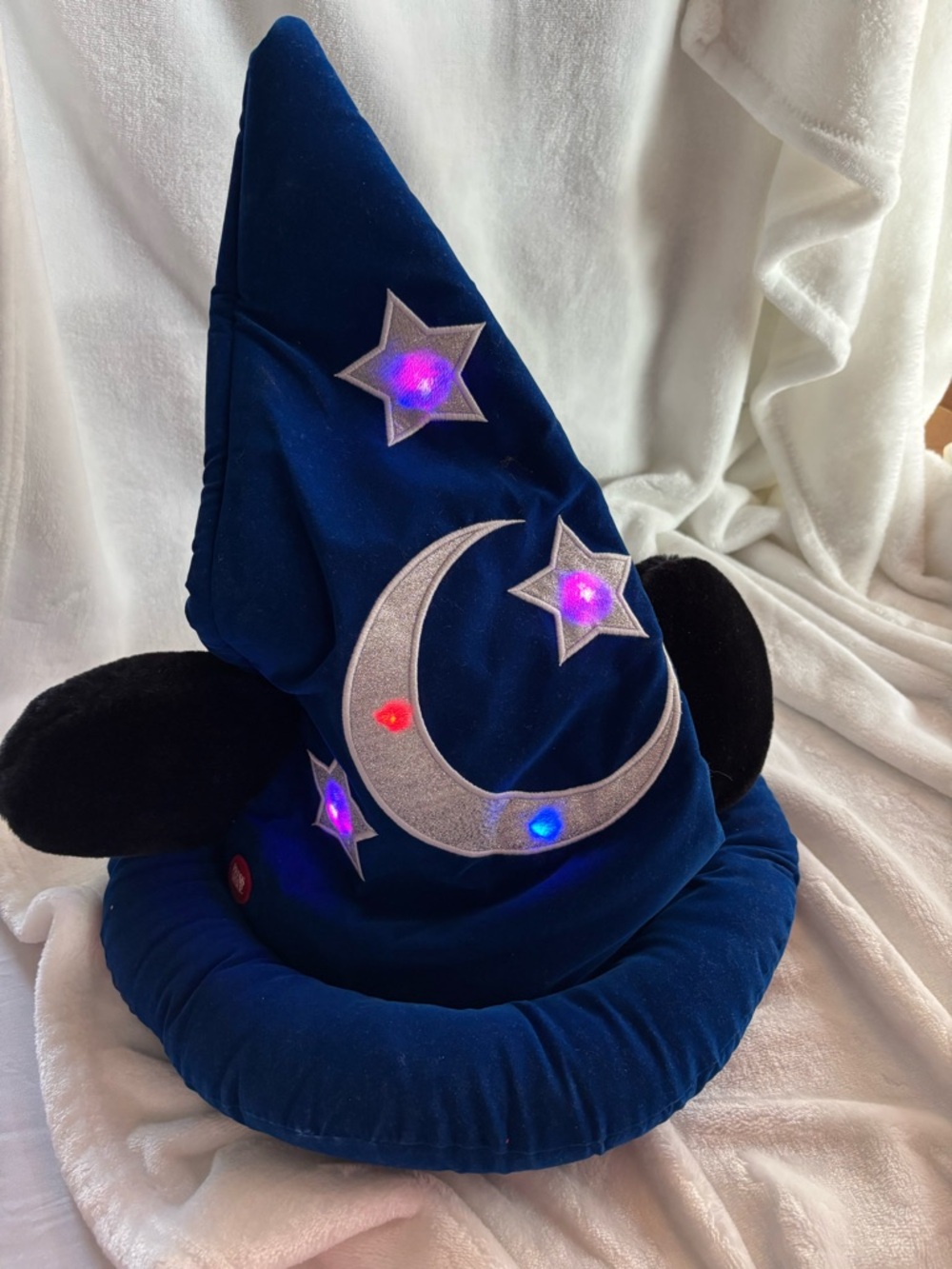 Disney Parks Fantasia Sorcerer Mickey Mouse Ears Light‑Up Hat Adult Size